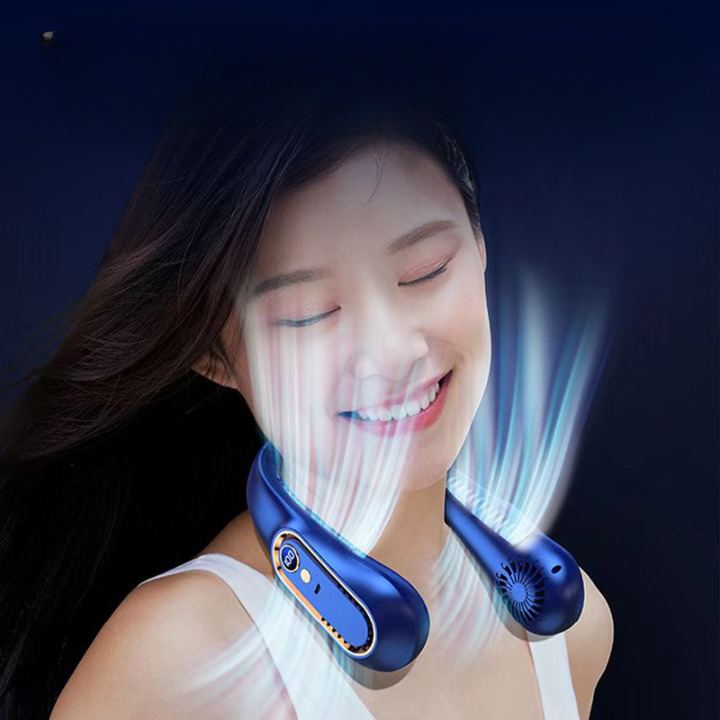 Ventilateur de cou rechargeable double sortie d’air 9 heure d’autonomie Ventilateur de cou rechargeable double sortie d’air 9 heure d’autonomie