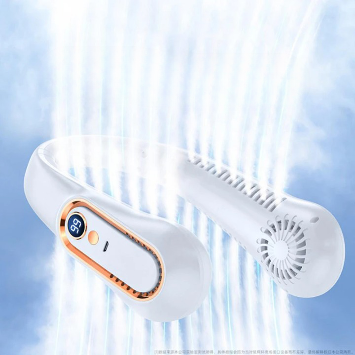 Ventilateur de cou rechargeable double sortie d’air 9 heure d’autonomie Ventilateur de cou rechargeable double sortie d’air 9 heure d’autonomie